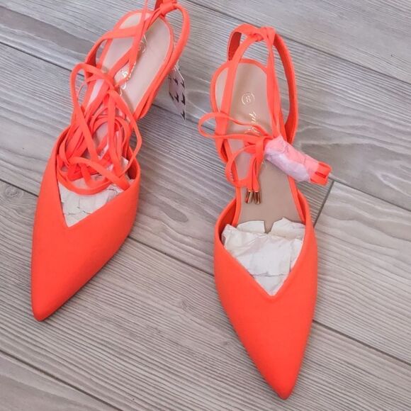 (7-2787)  🔥3/$20🔥 Mysoft Women's Wrap Heeled Sandals Strappy Sz 8 - Picture 4 of 13